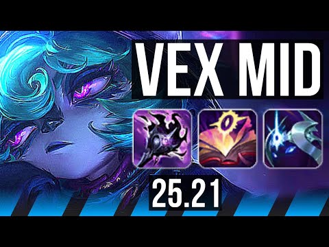 VEX vs SYLAS (MID) | 8/0/7, Legendary | KR Master | 25.21