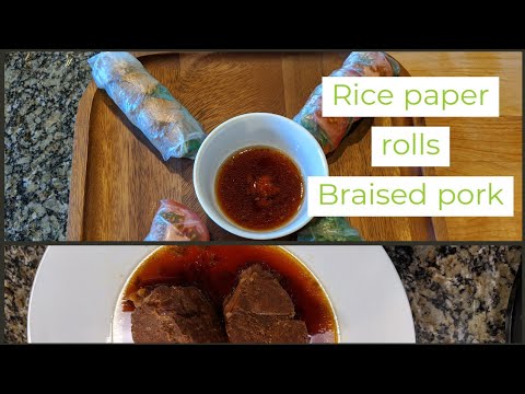 Rice Paper Rolls: Clay Pot Braised Pork (Thit Kho)
