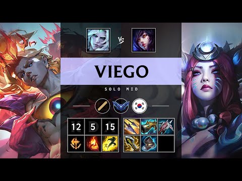 Viego Mid vs Ahri: Triple Kill, Unstoppable - KR Diamond Patch 25.S1.1