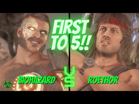 SNAKEBITE KANO TAKES ON THE BEST RAMBO IN A FIRST TO FIVE!! Biohazard (Kano) vs Roethor (Rambo)