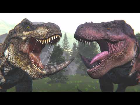 Tyrannosaurus Rex Vs Tarbosaurus | Jurassic World Animation