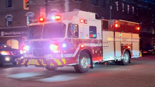 Vancouver Fire Rescue Services - Engine 4 & Pump 4 Responding