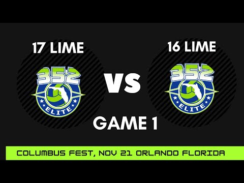 352 Elite U16 Lime vs U17 Lime Game 1