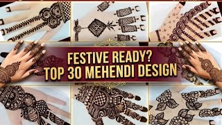 Top 30 mehendi design for front and back hands ll # mehndi # Hsp mehndi design 
