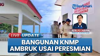Baru 10 Hari Diresmikan Presiden, Pondasi Bangunan Proyek Nasional Kampung Nelayan Gorontalo Ambruk