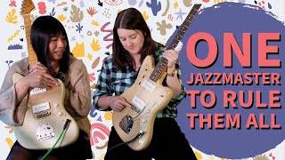 Video thumbnail for Fender Vintera ii '50s Jazzmaster v Squier 40th Anniversary Vintage Jazzmaster v J Mascis Jazzmaster by Get Offset
