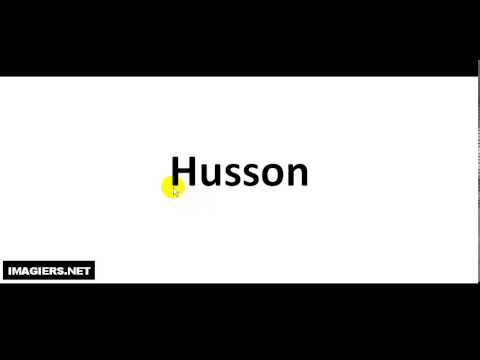 How to pronounce Husson