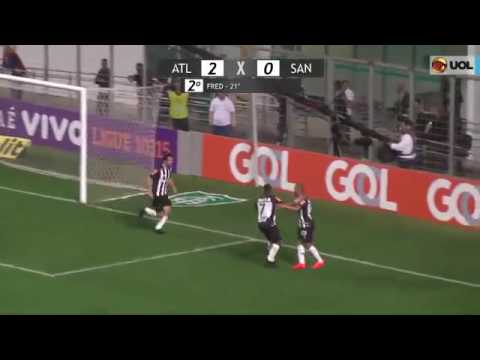Gols Atlético MG 3 x 0 Santa Cruz Brasileiro Série A 2016