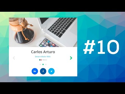 Tutorial Tarjeta de Presentación Portafolio con HTML CSS y JS Jquery