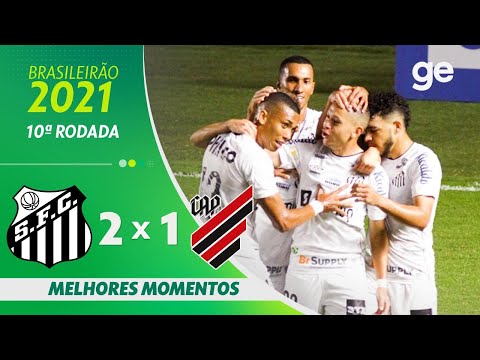 Gols e lances de Santos x Athletico Paranaense