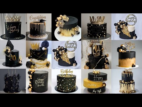 ✨ Black & Gold Cake Designs | Elegant & Luxurious Cake Ideas | Cake Design | Anniversary Cake | Cake