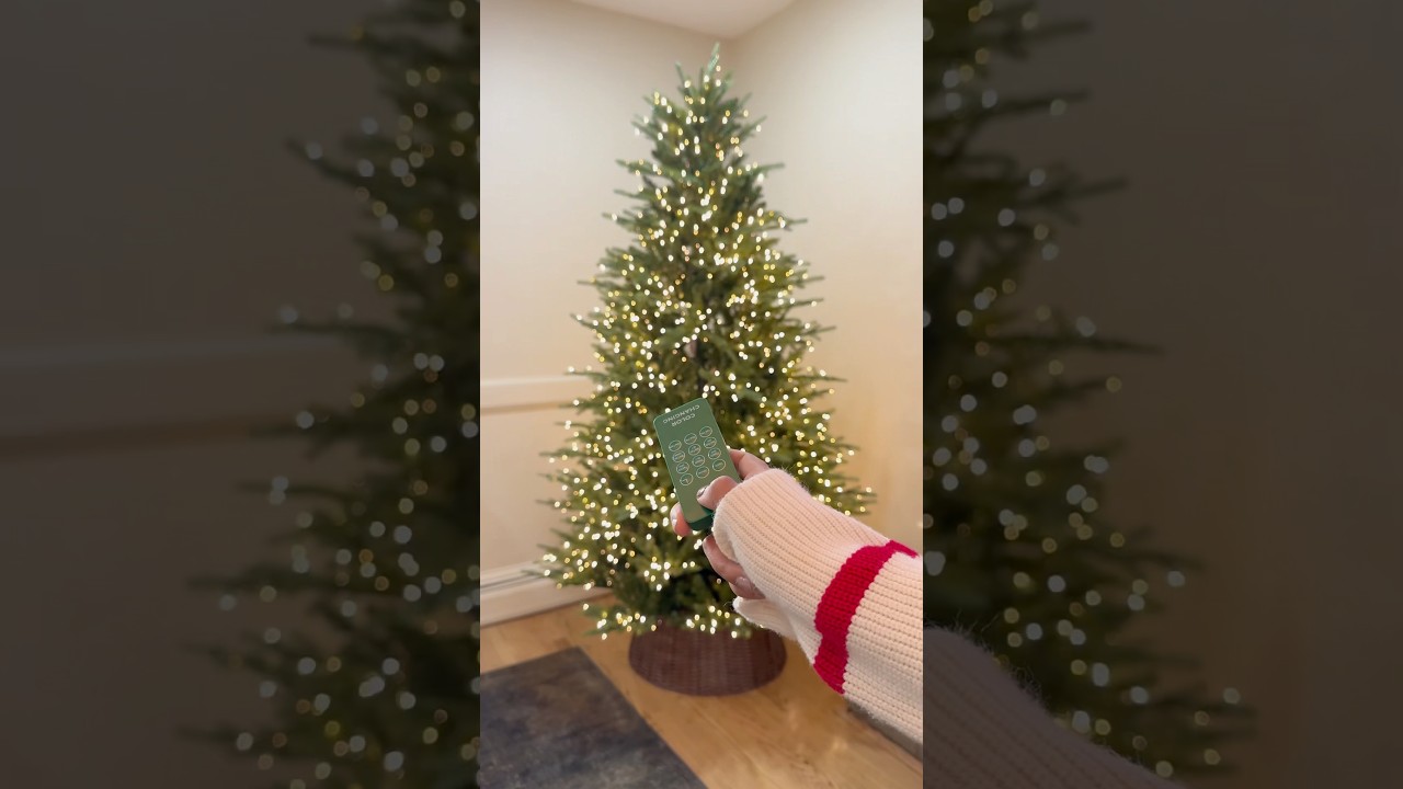 The viral Home Depot tree 🎄 worth every penny!! #christmas #christmastree #christmasdecoration