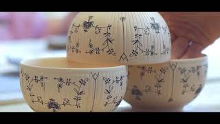 HENRY hrnek 350 ml, slaměnky, Český porcelán Dubí