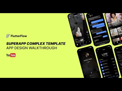 FlutterFlow Social Media Template: App Design Walkthrough