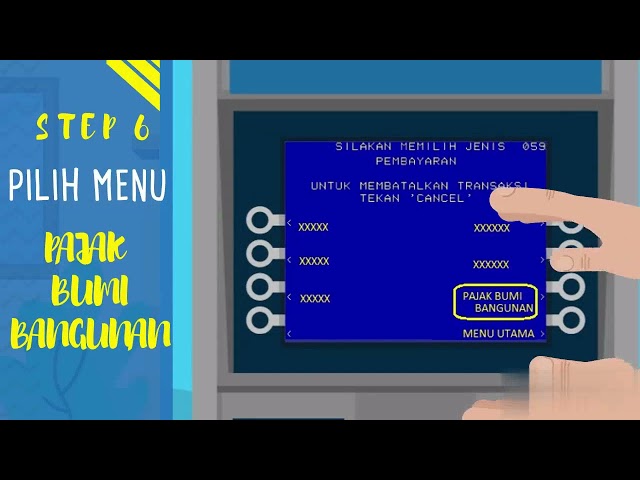 Pembayaran PBB melalui ATM