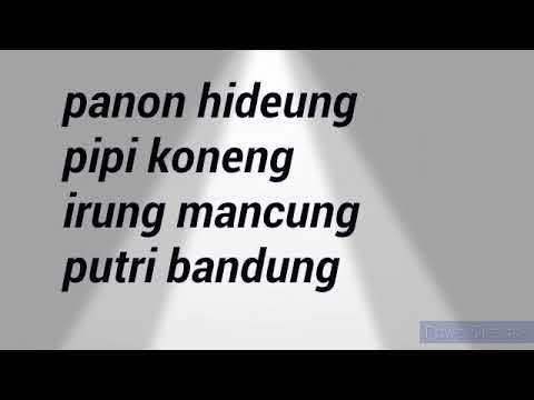 Panon hideung lirik - # kawih sunda #urangsunda