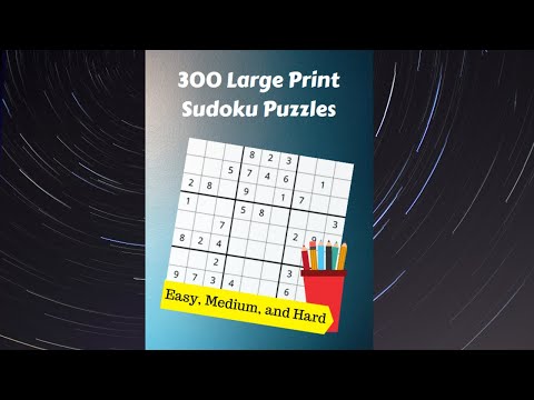 300 large print sudoku puzzles by  De Graw Publishing