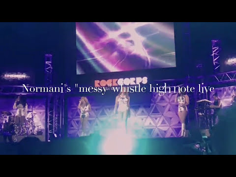 Normani's ''Messy'' whistle high note live