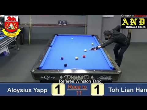 Aloysius Yapp Vs. Toh Lian Han | National 9 Ball Championship .