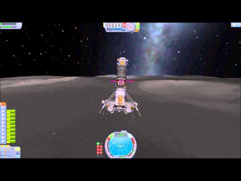 KSP Ore Drill rig - orbit, landing, docking, drilling and processing into fuel 1