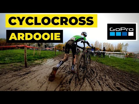 CYCLOCROSS RACE @ ARDOOIE (BELGIUM) - U17 - GoPro LAP - POV Cyclist on board BIKE