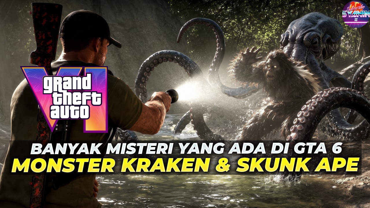 Bukti Kemunculan GTA 6 MONSTER KRAKEN, SKUNK APE, ORANG HILANG ANOMALI Easter Eggs Misteri Horror 
