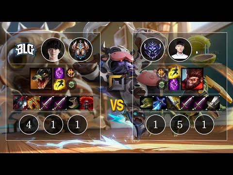 BLG Kingen Renekton vs DWG Nuguri Wukong Top - KR Challenger Patch 10.11