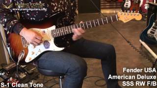 Video thumbnail for Fender American Deluxe Strat SSS  Rosewood F/B Demo by Music force by Music Force Official