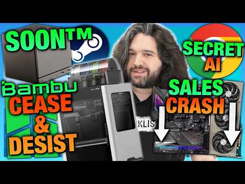 HW News - F You, Bambu Lab, Chrome Eats 4GB for AI, More Steam Machines, Router Ban Update