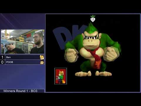 GSS 112 SSBM - Ben (Fox) vs. POOB (Donkey Kong) - Melee WR1