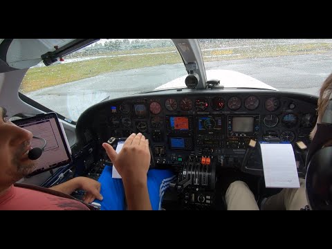1982 Cessna 414A Ram 4 full flight  S50 to KHIO (Seattle to Portland). IMC and icing.