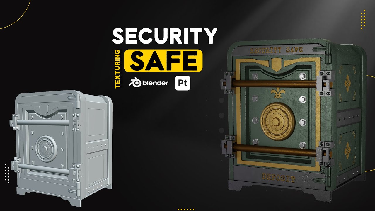 9 오래된 보안 안전 튜토리얼 3D 모델