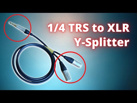 How to make 1/4 TRS to Dual XLR Male Y-Splitter Cable