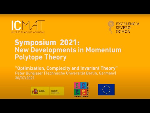 Symposium 2021: New Developments in Momentum Polytope Theory - Peter Bürgisser