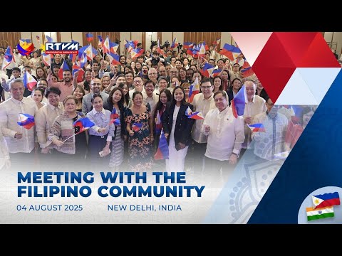 Meeting with the Filipino Community in New Delhi, India 8/04/2025