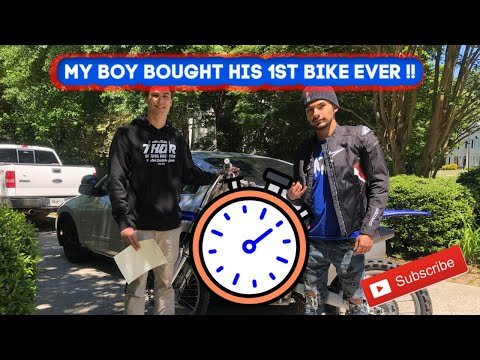 Buying His 1st Bike EVER + Highway Riding On Dirt Bikes !!!