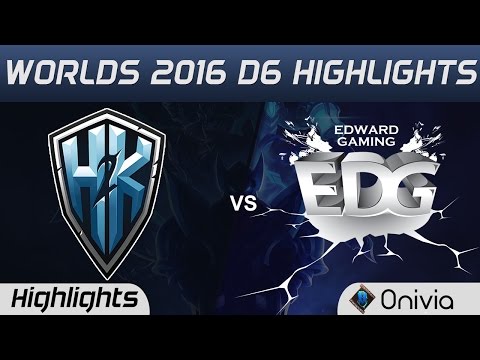 H2K vs EDG Tiebreaker Highlights Worlds 2016 D6 H2K Gaming vs Edward Gaming