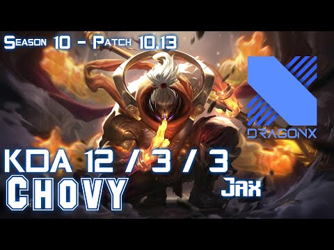 DRX Chovy JAX vs FIORA Top - Patch 10.13 KR Ranked
