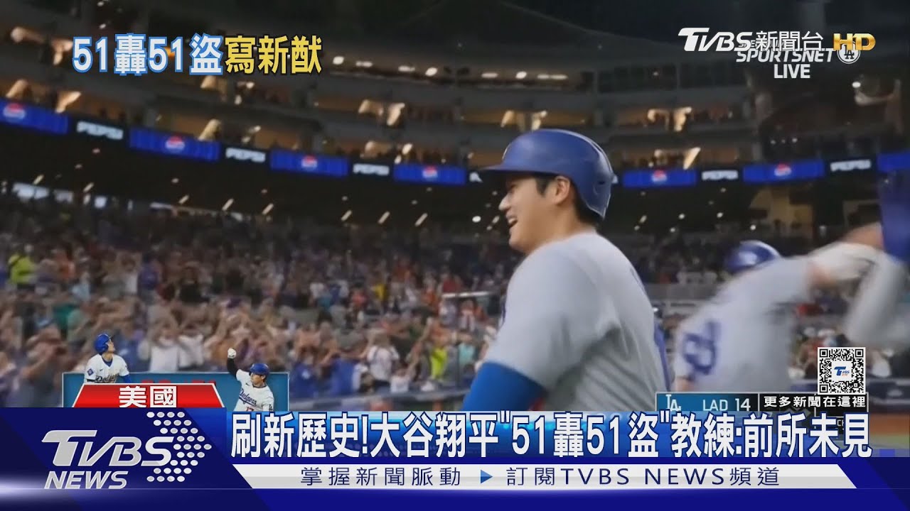 刷新歷史！大谷翔平「51轟51盜」　教練：前所未見