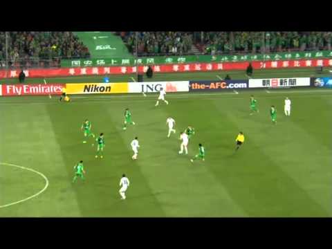 Scrappy goal from Fozil Musayev - Beijing Guoan vs Bunyodkor