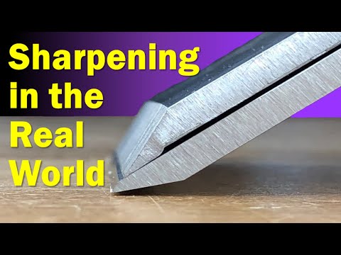 Sharpening Plane Blades And Chisels - In the Real World