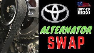 2006 TOYOTA HIGHLANDER Alternator swap | DETAILED
