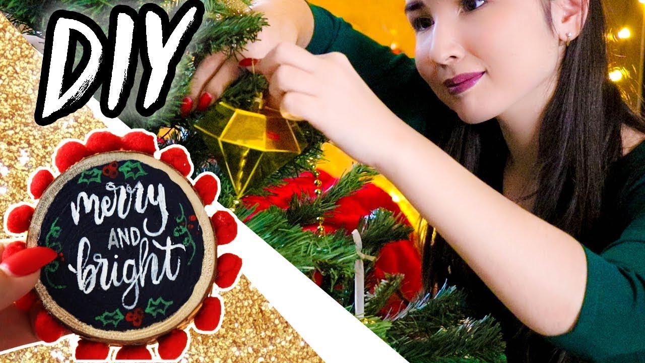 DIY: Как ЗА 5 МИНУТ сделать 🎄ЕЛОЧНЫЕ ИГРУШКИ🎅 своими руками