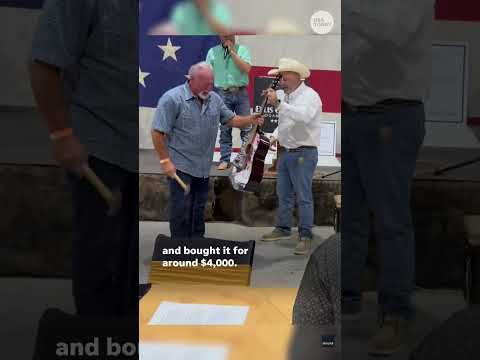 Buyer pays thousands for Taylor Swift signed guitar then destroys it Shorts