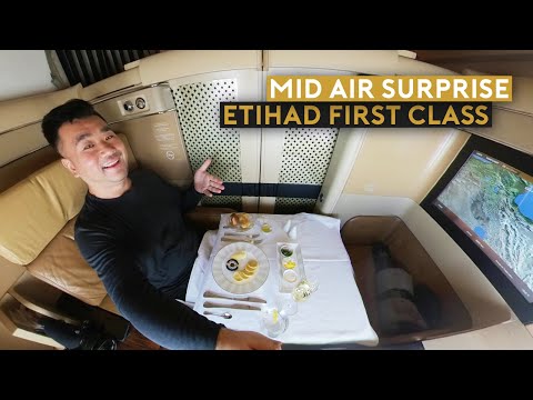 Mid Air Surprise on Etihad First Class B777 Flight