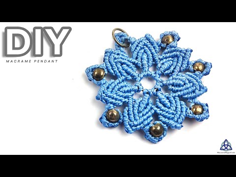 Macrame Necklace Happy Planet Tutorial