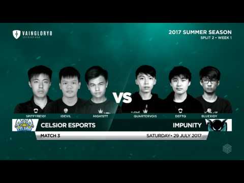 Celsior Esports Vs Impunity • Vainglory 8 Summer Split 2, Week 1 Day 1