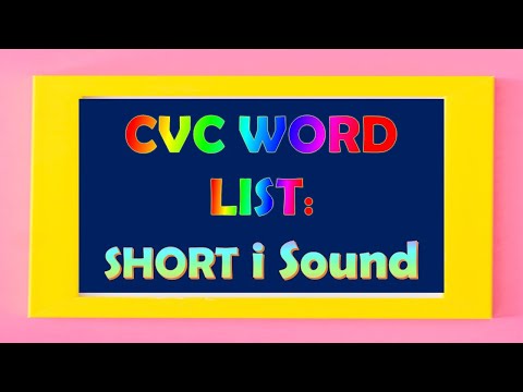 CVC word with short vowel 'i'