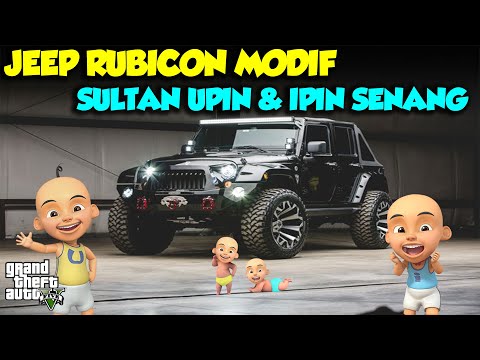 JEEP RUBICON BAlap Sultan Upin Ipin JUNIOR Seru banget NGEGas - GTA V Sultan Upin Ipin Terbaru