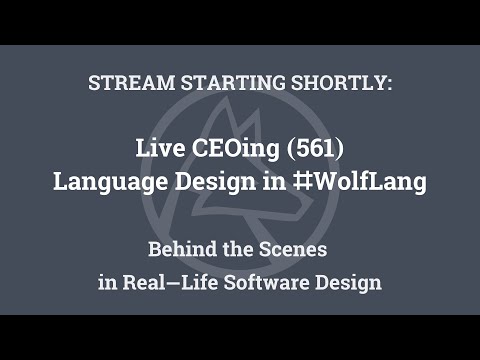 Live CEOing Ep 561: Language Design in Wolfram Language [Compiler Review]